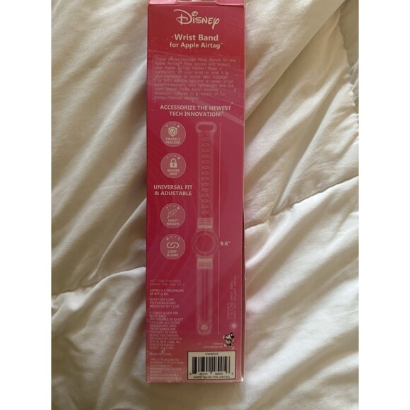 Disney Minnie Mouse Bow Apple AirTag Watch Wrist Band Size 9.6’’ New - Picture 5 of 8